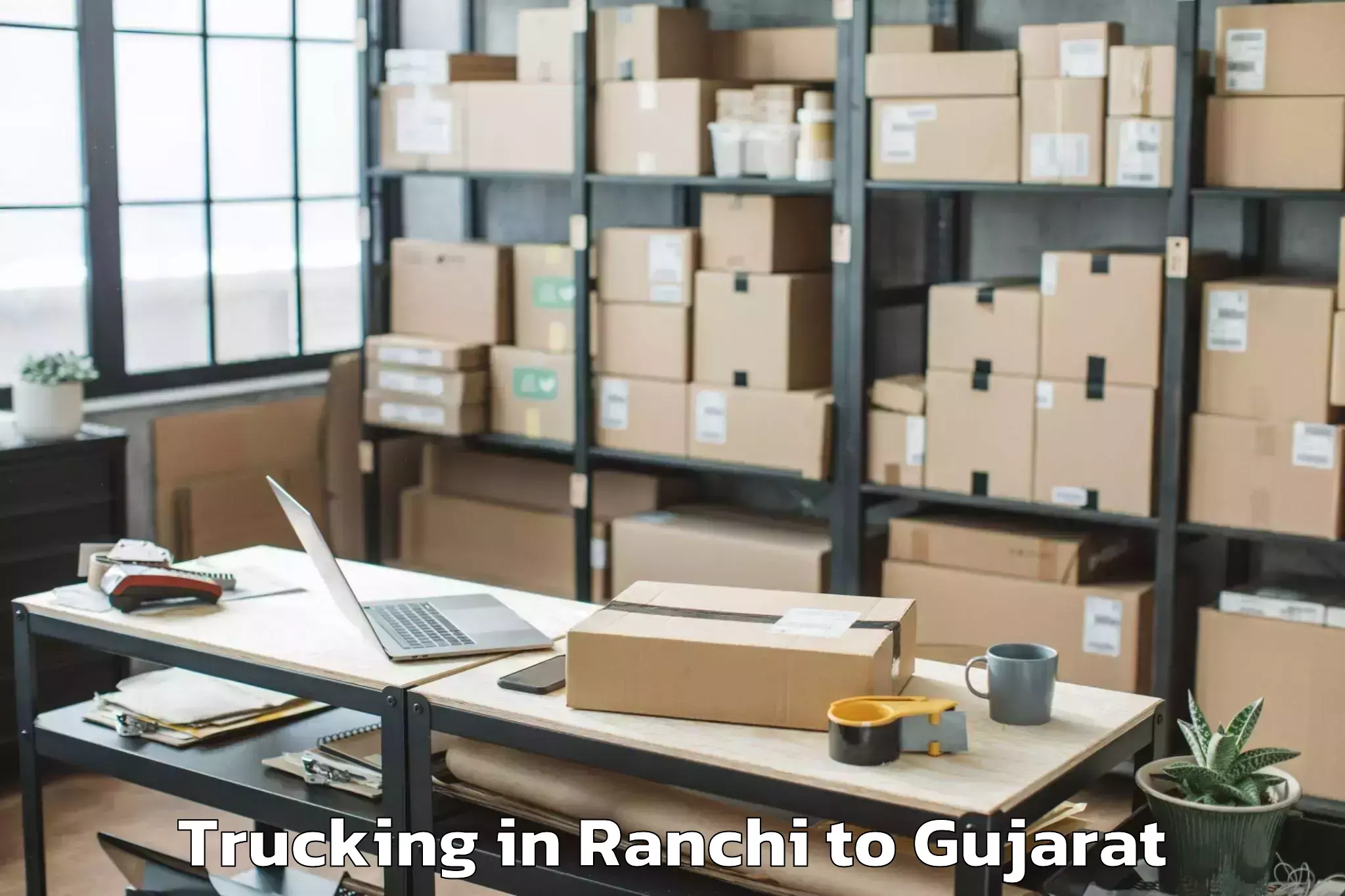 Book Ranchi to Dhandhuka Trucking Online